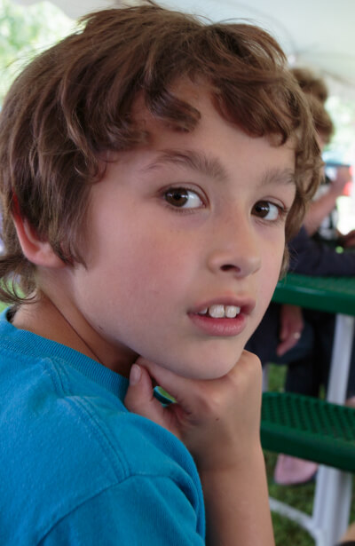 Owen at his great grandpa's concert